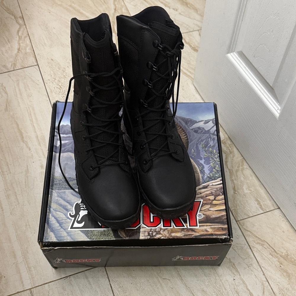 Rocky Black Combat Boots